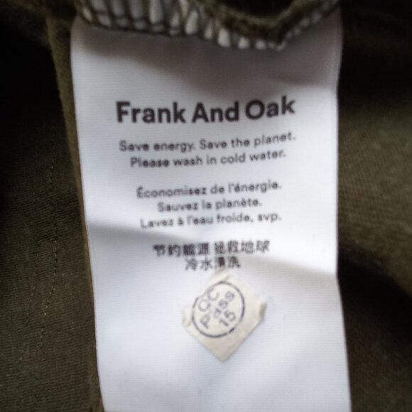 FRANK + OAK hemp and organic cotton khaki tshirt - Picture 7 of 8